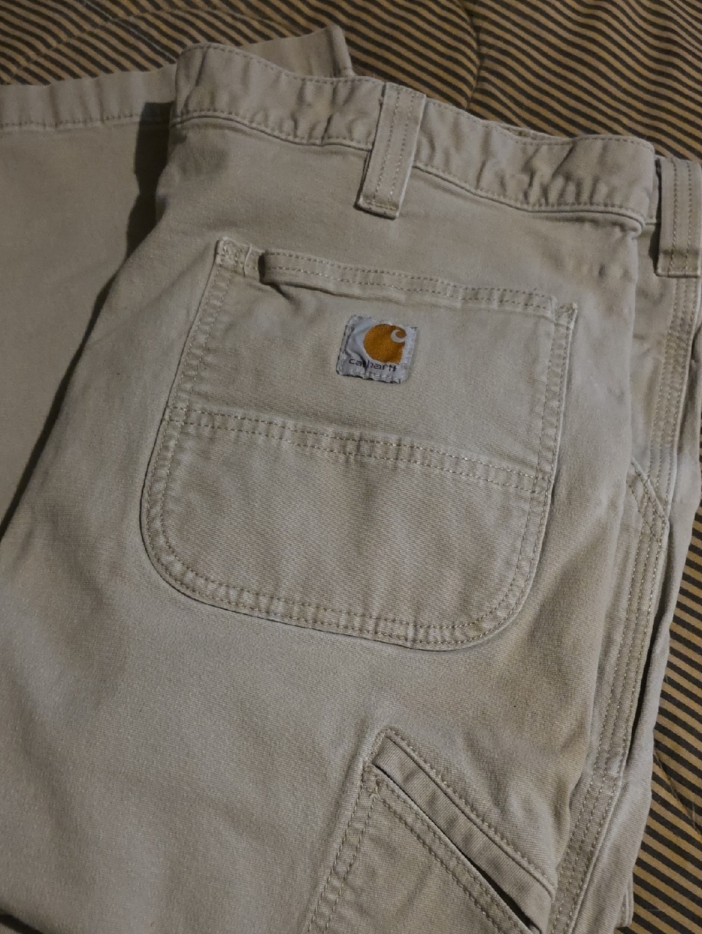 Carhartt Tan Canvas Work/Casual/Buisnesss Pants. Sz 42x34